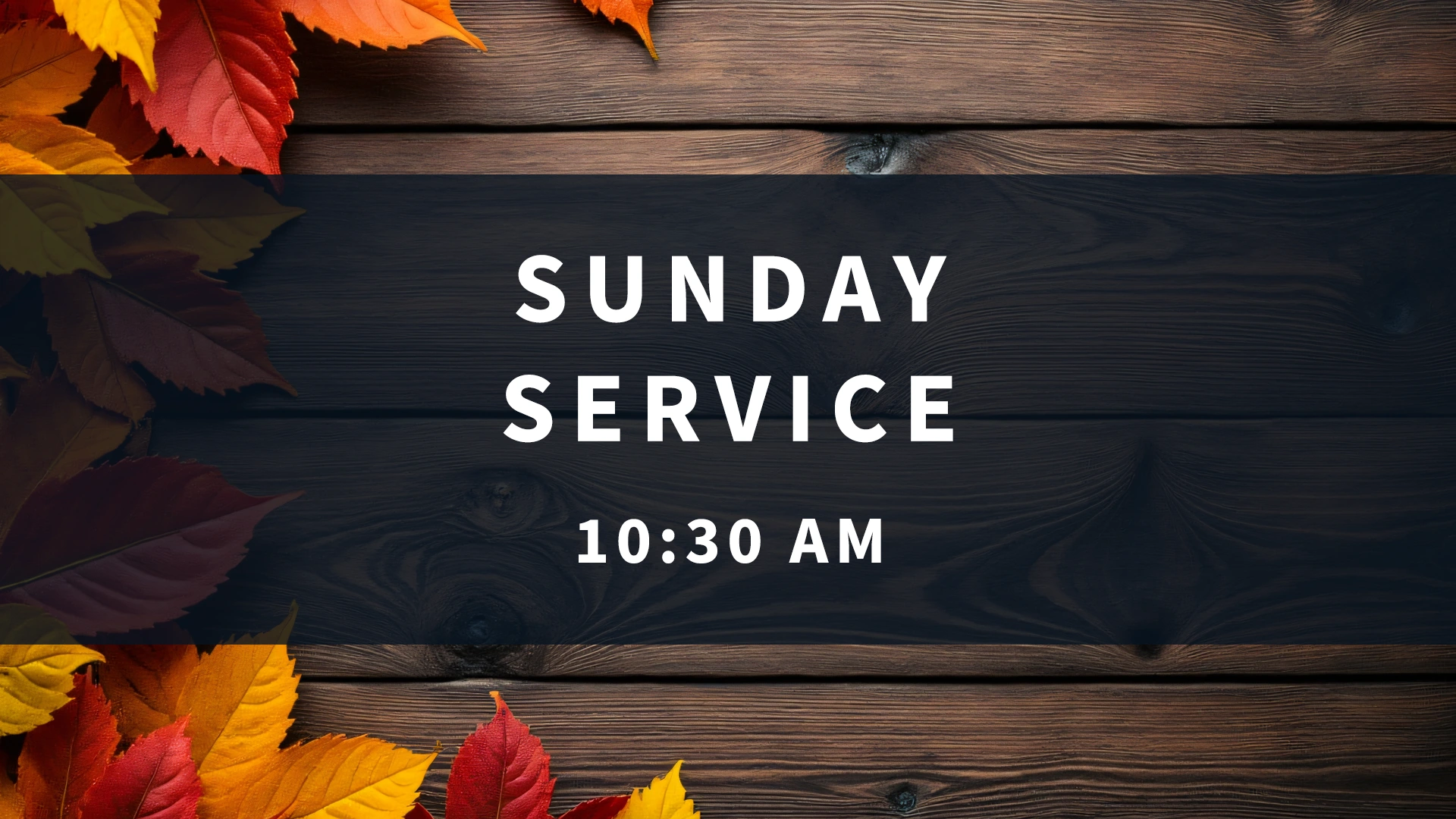 Sunday Morning Service